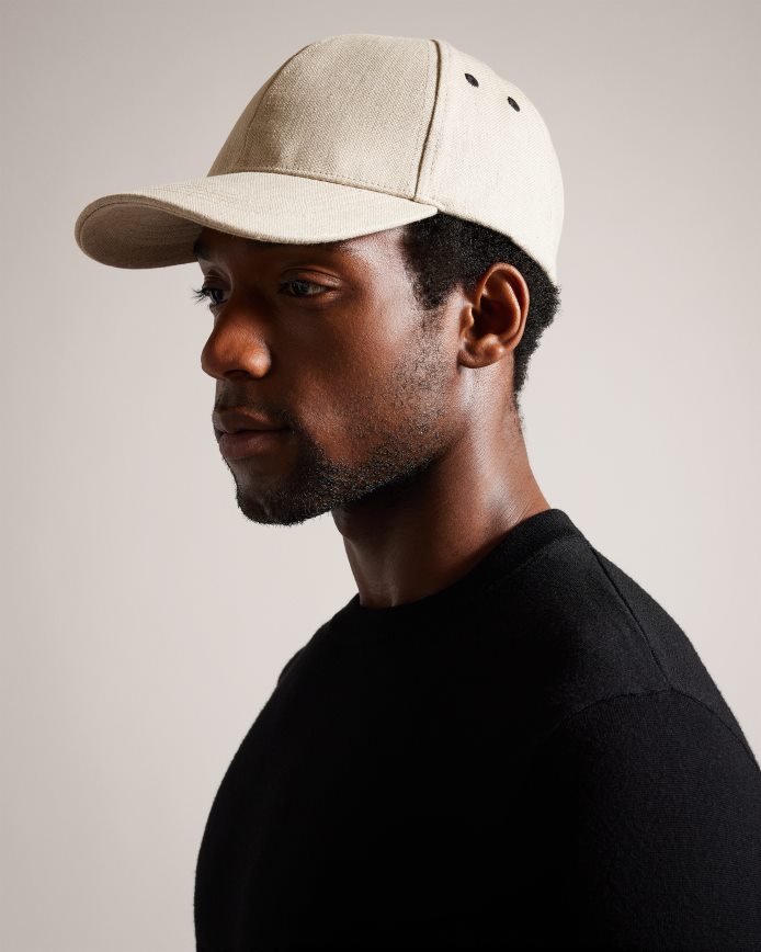 Ted Baker Briann linnen baseballpet ecru accessoires Heren 6R02N2021