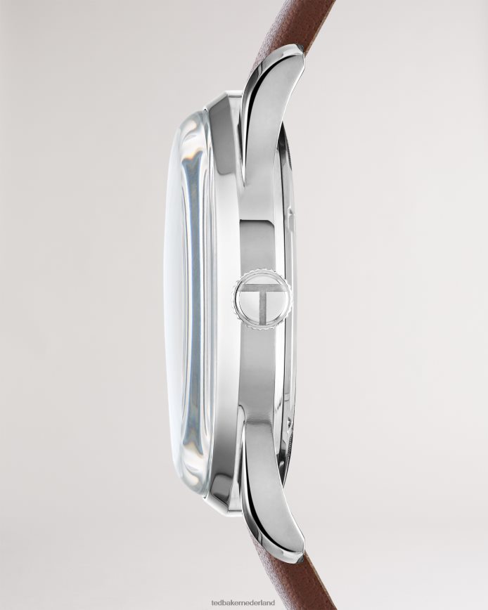 Ted Baker Brickk leren bandhorloge bruin accessoires Heren 6R02N2042