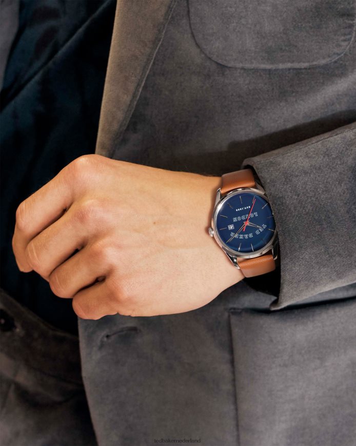 Ted Baker Gravl lederen band horloge bruinen accessoires Heren 6R02N2044