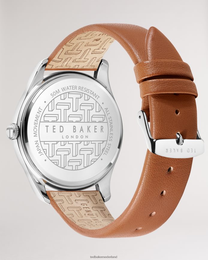 Ted Baker Gravl lederen band horloge bruinen accessoires Heren 6R02N2044