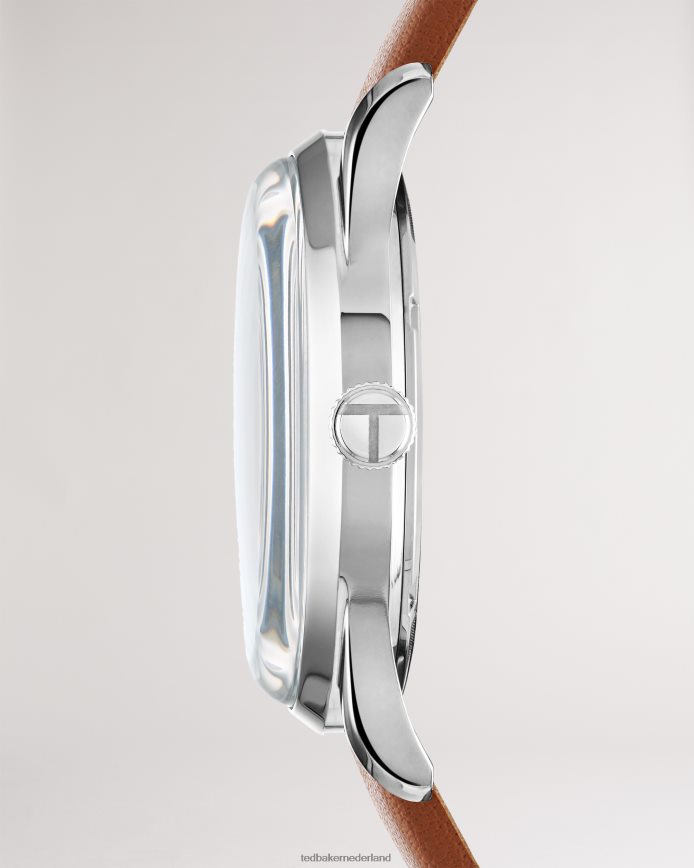 Ted Baker Gravl lederen band horloge bruinen accessoires Heren 6R02N2044