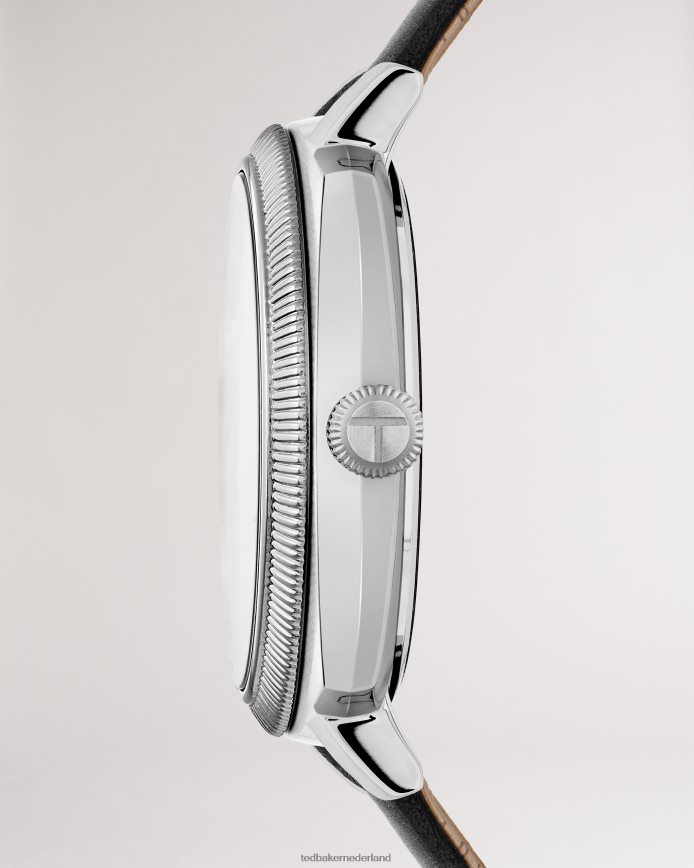 Ted Baker Timi zwart horloge met gladde leren band zwart accessoires Heren 6R02N2052