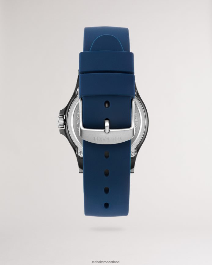 Ted Baker secunda blauw horloge met siliconen band blauw accessoires Heren 6R02N2055