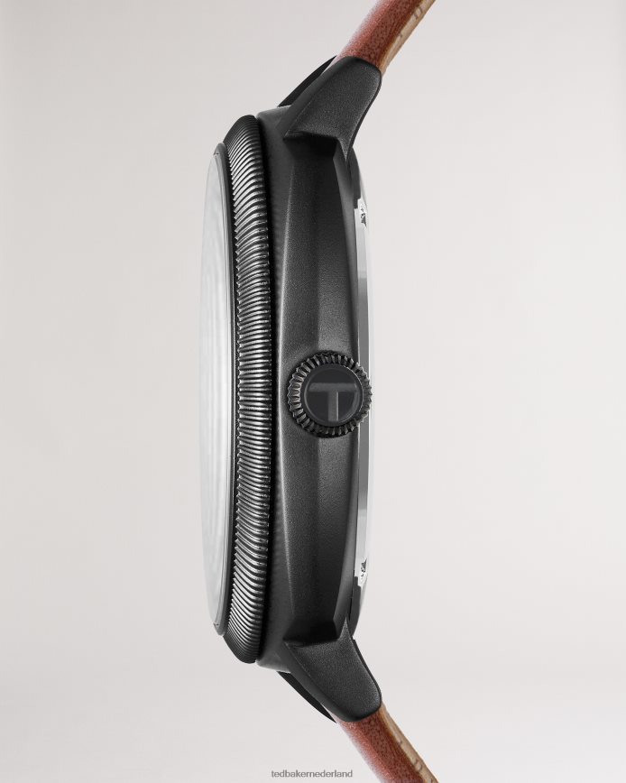 Ted Baker timede bruin glad lederen bandhorloge bruinen accessoires Heren 6R02N2064