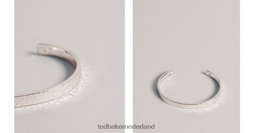 Ted Baker afstandelijke metalen armband zilvere kleur accessoires Heren 6R02N2057