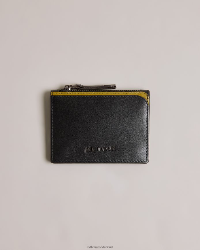 Ted Baker finnis kaarthouder met contrastdetail zwart accessoires Heren 6R02N1938
