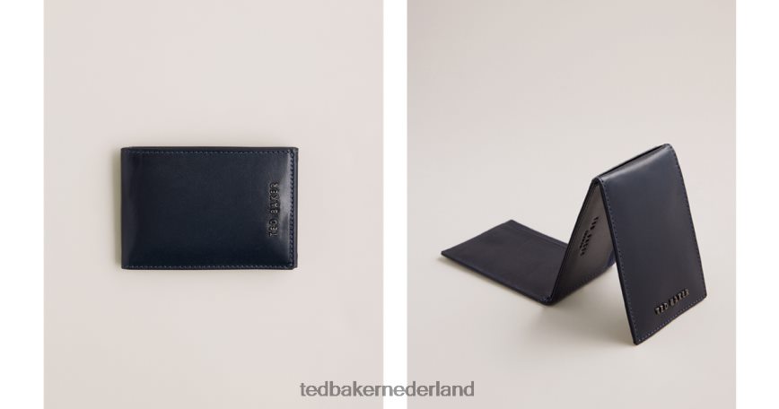 Ted Baker sammey gevouwen leren kaarthouder marine accessoires Heren 6R02N1974