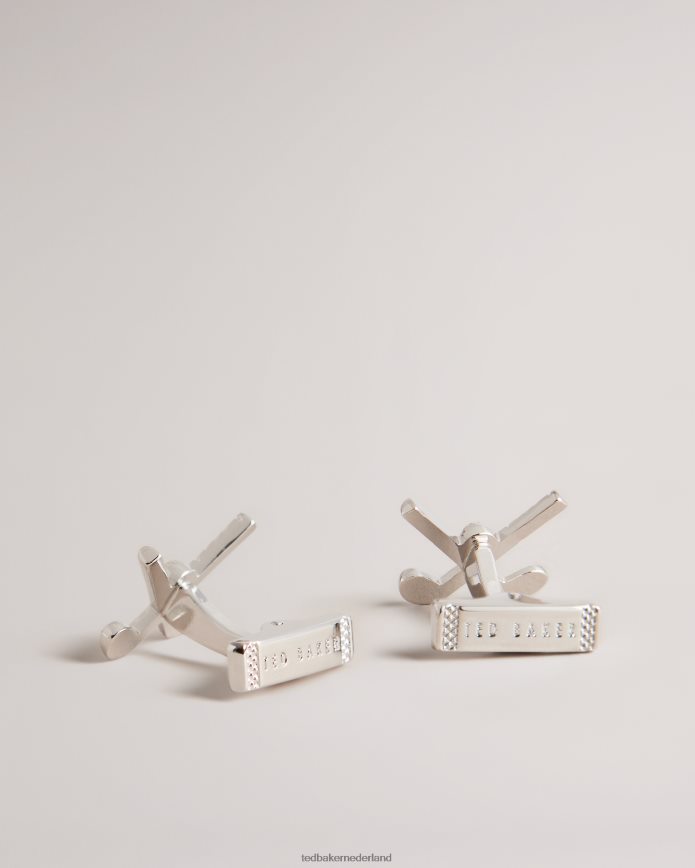 Ted Baker golffy golfmanchetknopen zilver accessoires Heren 6R02N1980