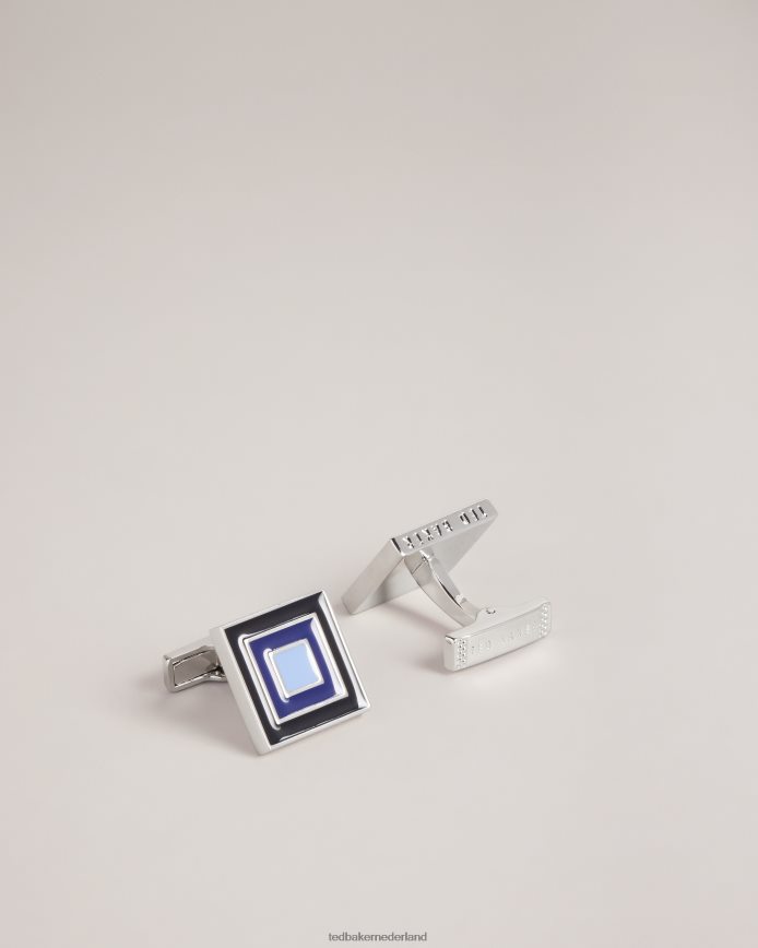 Ted Baker meerlaagse vierkante manchetknopen marine accessoires Heren 6R02N2067