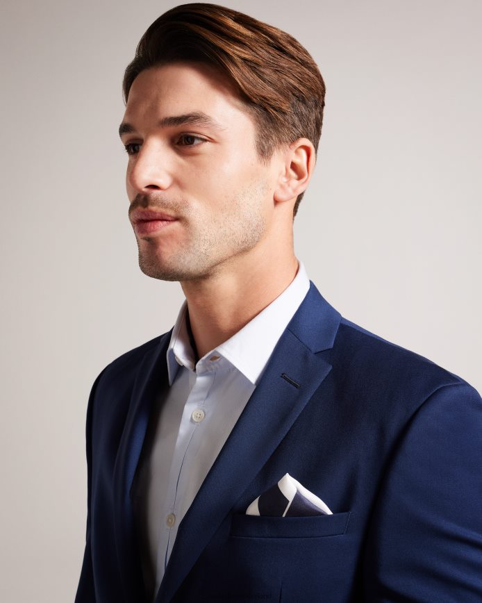 Ted Baker karson zijden pochet met verspreid logo marine accessoires Heren 6R02N1839