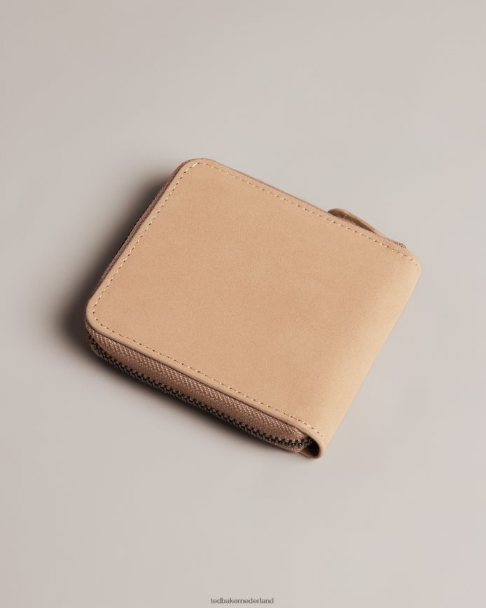 Ted Baker Krolt nubuck portemonnee met ritssluiting bruin accessoires Heren 6R02N2047
