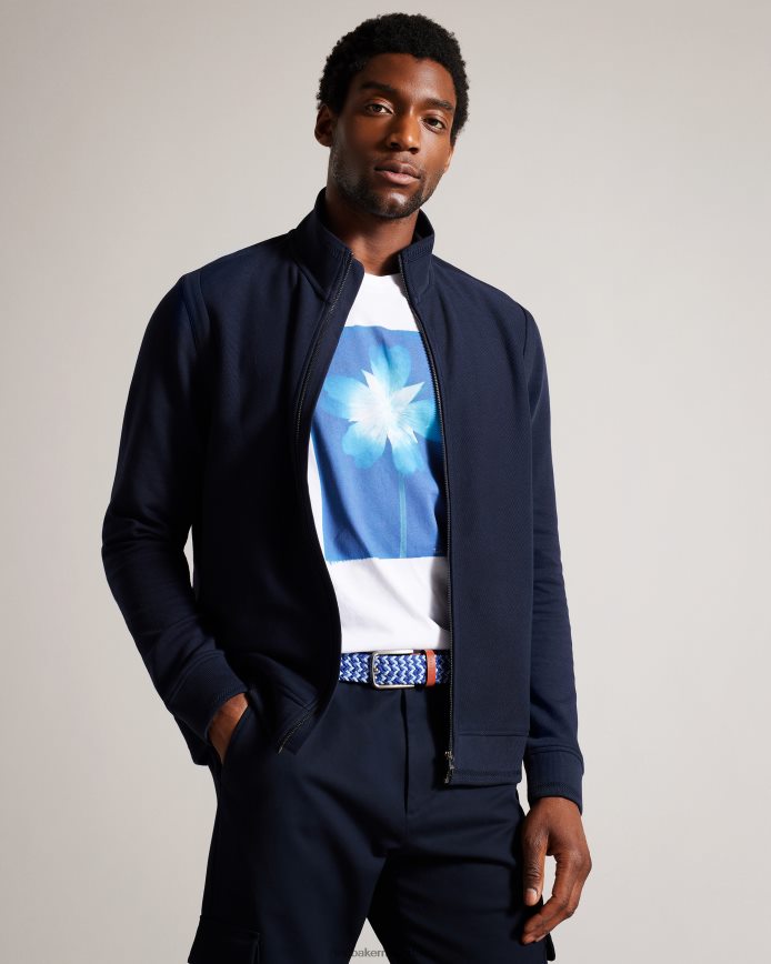 Ted Baker Callen geweven elastische riem blauw accessoires Heren 6R02N1861