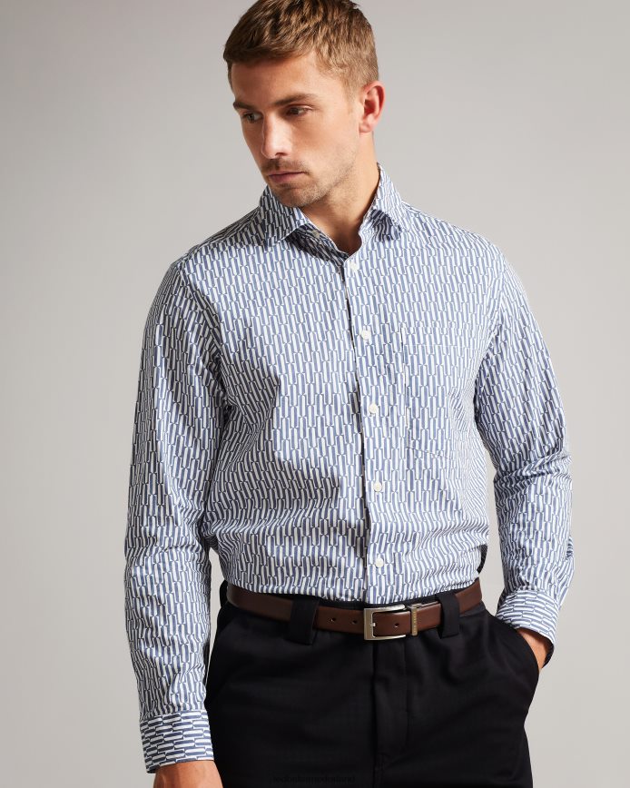 Ted Baker Omkeerbare leren riem van Karmer chocolade accessoires Heren 6R02N1831