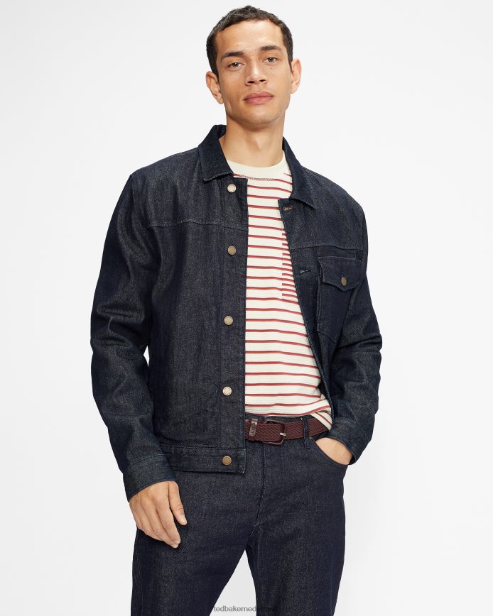 Ted Baker albea gekleurde elastische riem ossenbloed accessoires Heren 6R02N2081