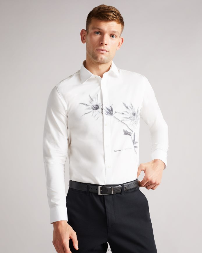 Ted Baker dubbele leren omkeerbare riem met kruismotief zwart accessoires Heren 6R02N1988