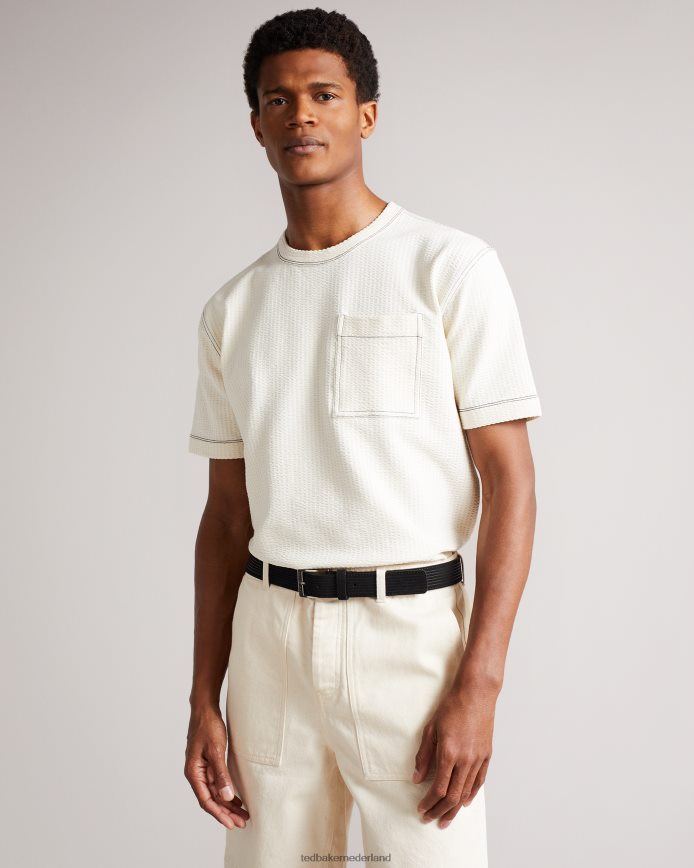 Ted Baker riem van corduroy suède zwart accessoires Heren 6R02N2072