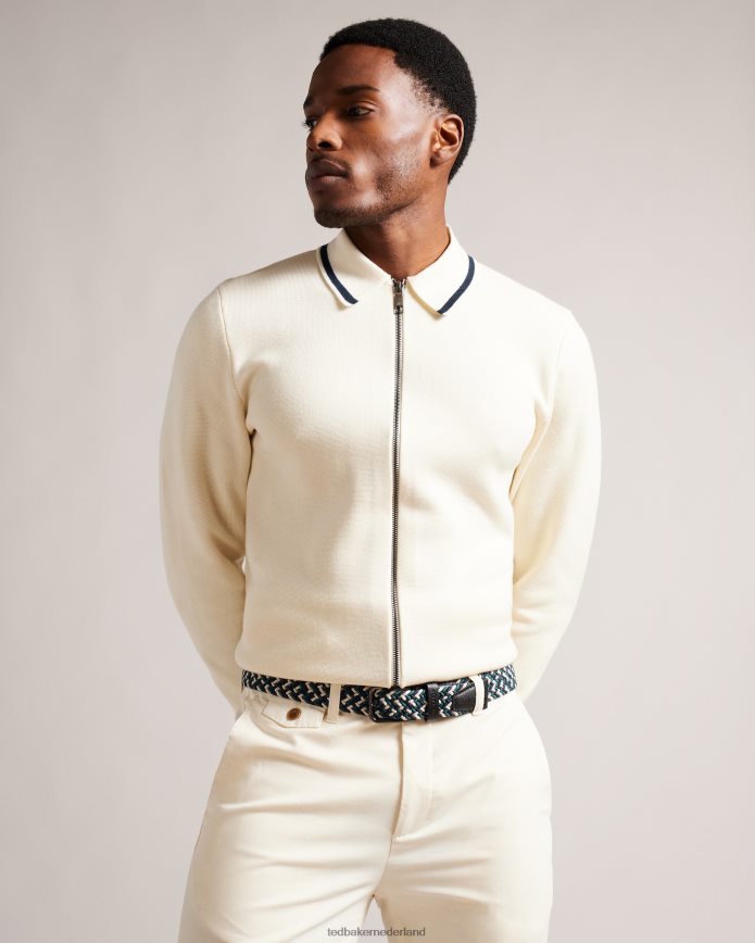 Ted Baker stretch geweven elastische riem zwart accessoires Heren 6R02N1925