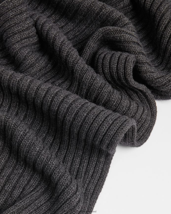 Ted Baker camen sjaal met veststeek donkergrijs accessoires Heren 6R02N2085