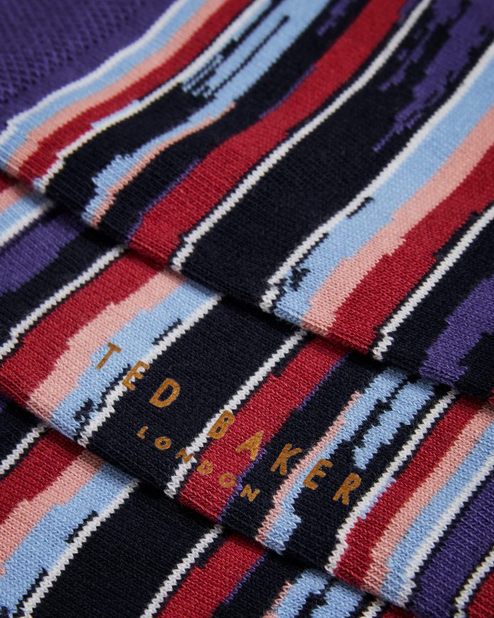 Ted Baker gestreepte gestreepte sokken blauw accessoires Heren 6R02N2080