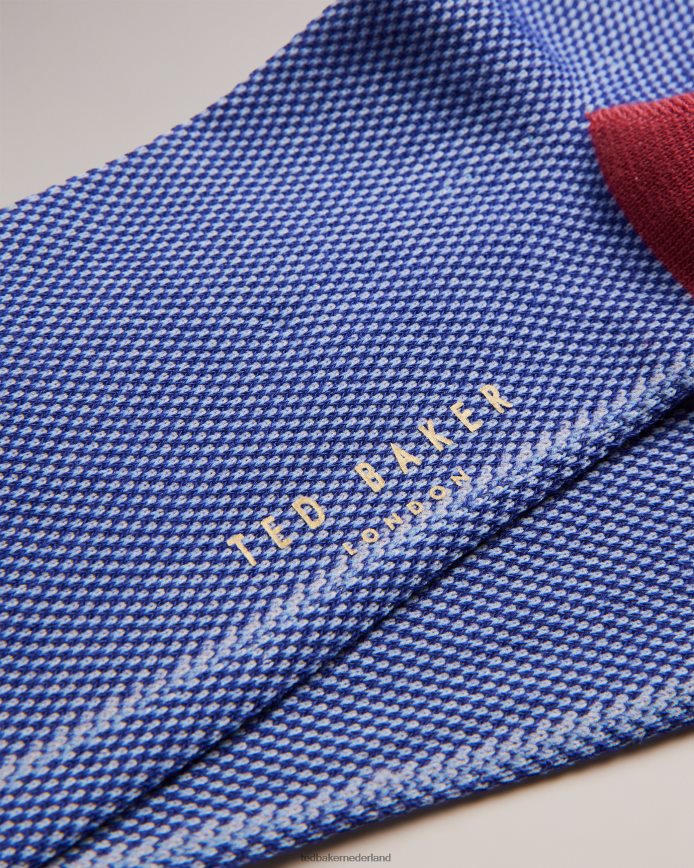 Ted Baker tedtext semi-effen sokken blauw accessoires Heren 6R02N1906