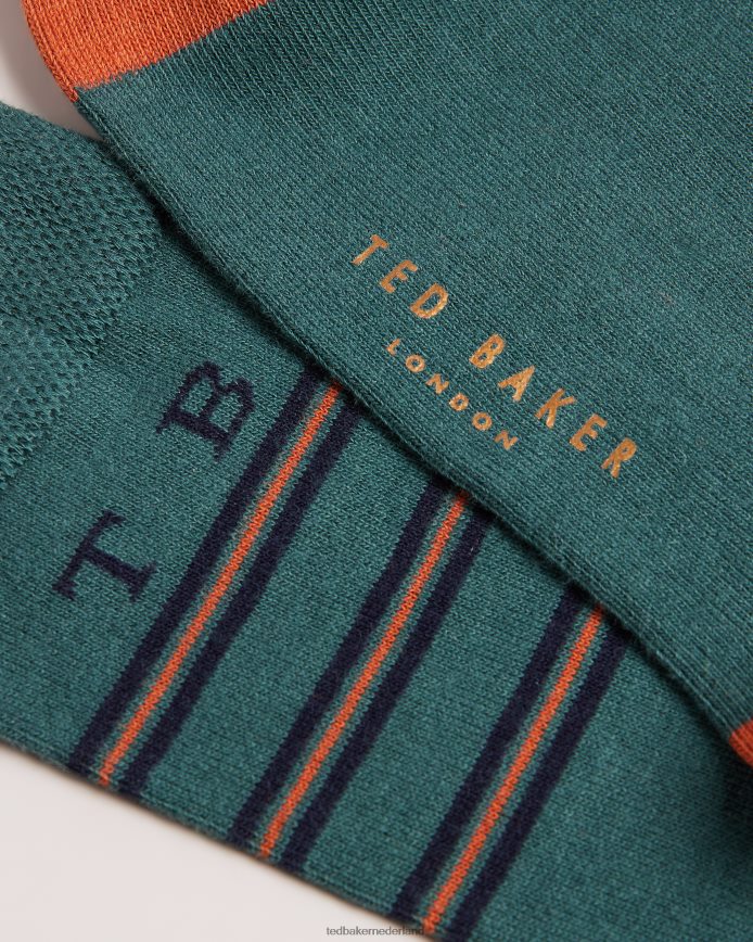 Ted Baker teebees gestreepte sokken groente accessoires Heren 6R02N2004