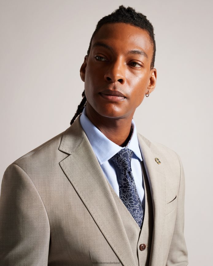 Ted Baker Belice zijden stropdas met bloemenjacquard marine accessoires Heren 6R02N1917