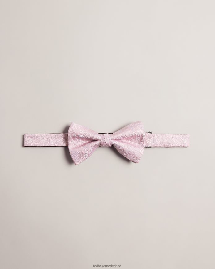 Ted Baker mewbow paisley vlinderdas donker roze accessoires Heren 6R02N1957
