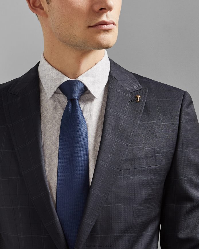 Ted Baker verbazen effen zijden stropdas marine accessoires Heren 6R02N2051