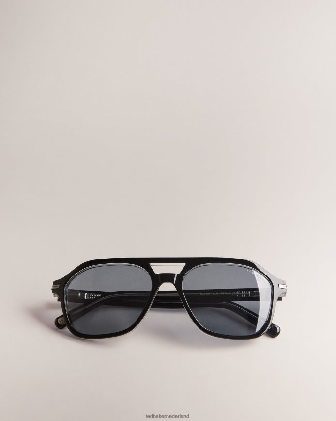 Ted Baker blkavi geometrische pilotenzonnebril zwart accessoires Heren 6R02N2060