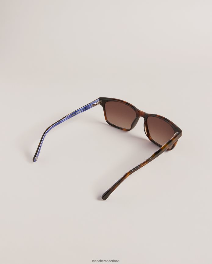 Ted Baker zonnebril met vierkant montuur schildpad accessoires Heren 6R02N2049