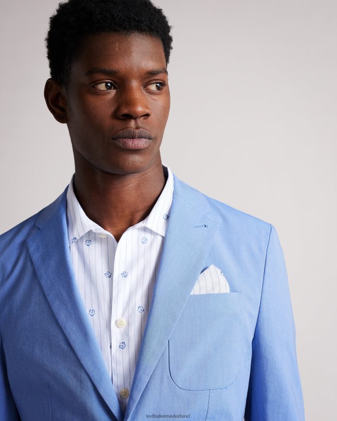 Ted Baker Pacoshot katoenen blazer blauw kleding Heren 6R02N1455