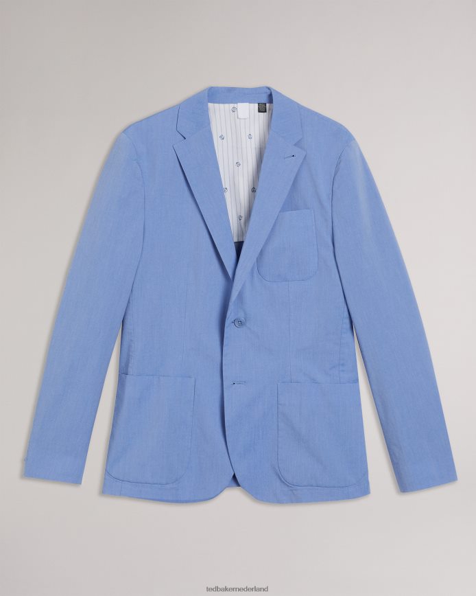 Ted Baker Pacoshot katoenen blazer blauw kleding Heren 6R02N1455