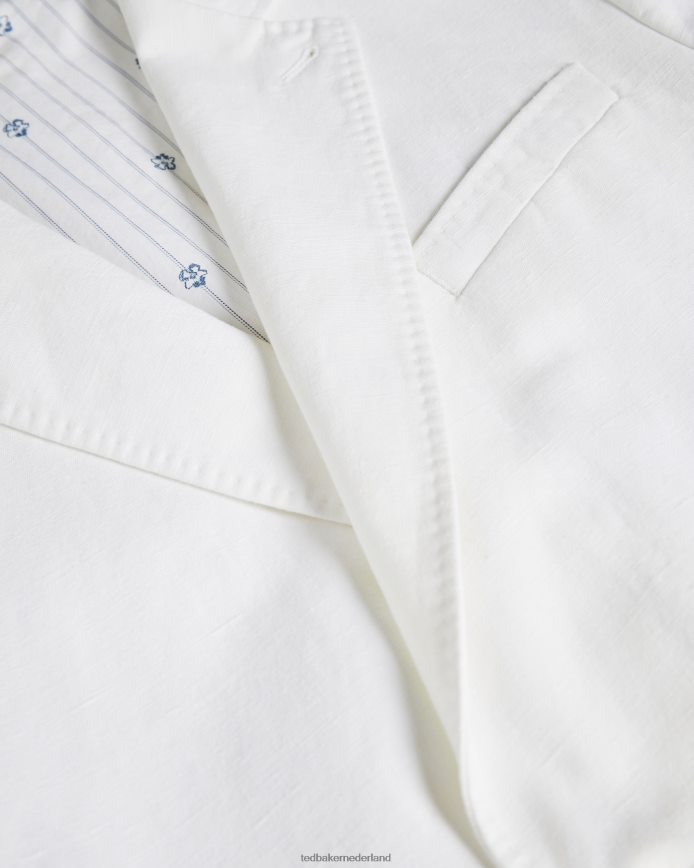 Ted Baker ithon ottoman blazer met dubbele rij knopen wit kleding Heren 6R02N1398