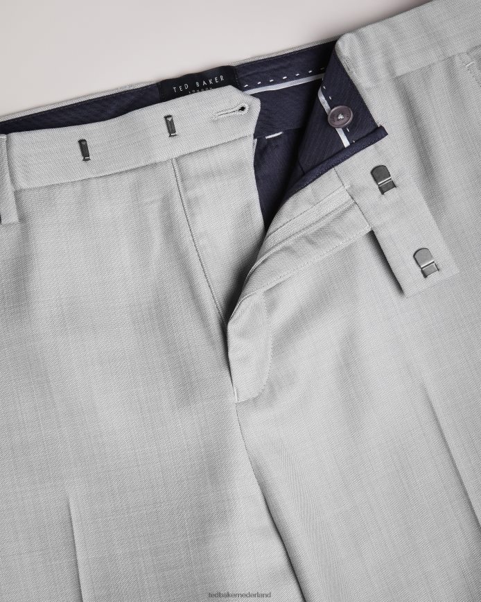 Ted Baker Byront slim-fit wollen broek lichtgrijs kleding Heren 6R02N1411