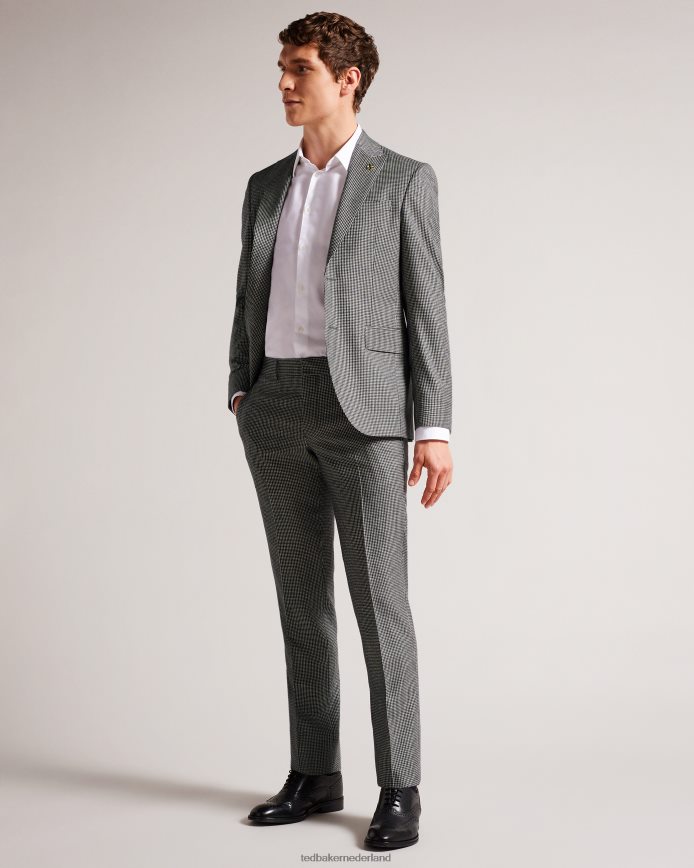 Ted Baker Jvct mono geruite pantalon zwart kleding Heren 6R02N1588