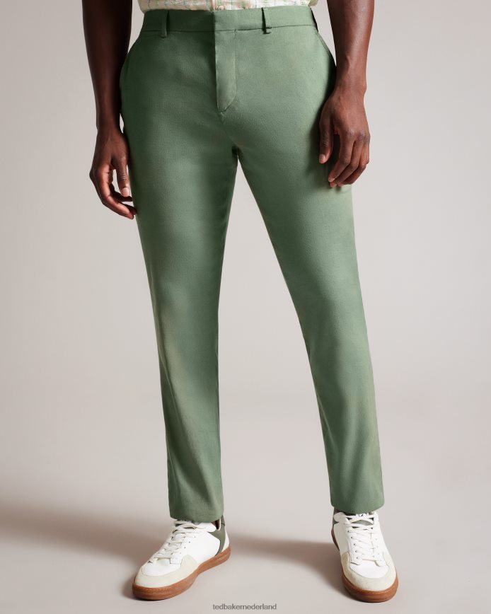 Ted Baker Kimmel elastische broek van linnenmix licht groen kleding Heren 6R02N1390