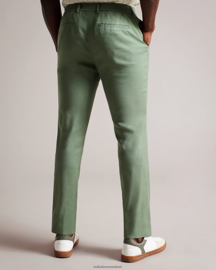 Ted Baker Kimmel elastische broek van linnenmix licht groen kleding Heren 6R02N1390