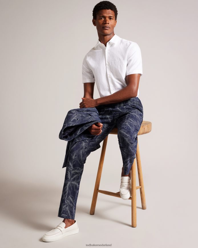 Ted Baker Postot Leaf pantalon marine kleding Heren 6R02N1604