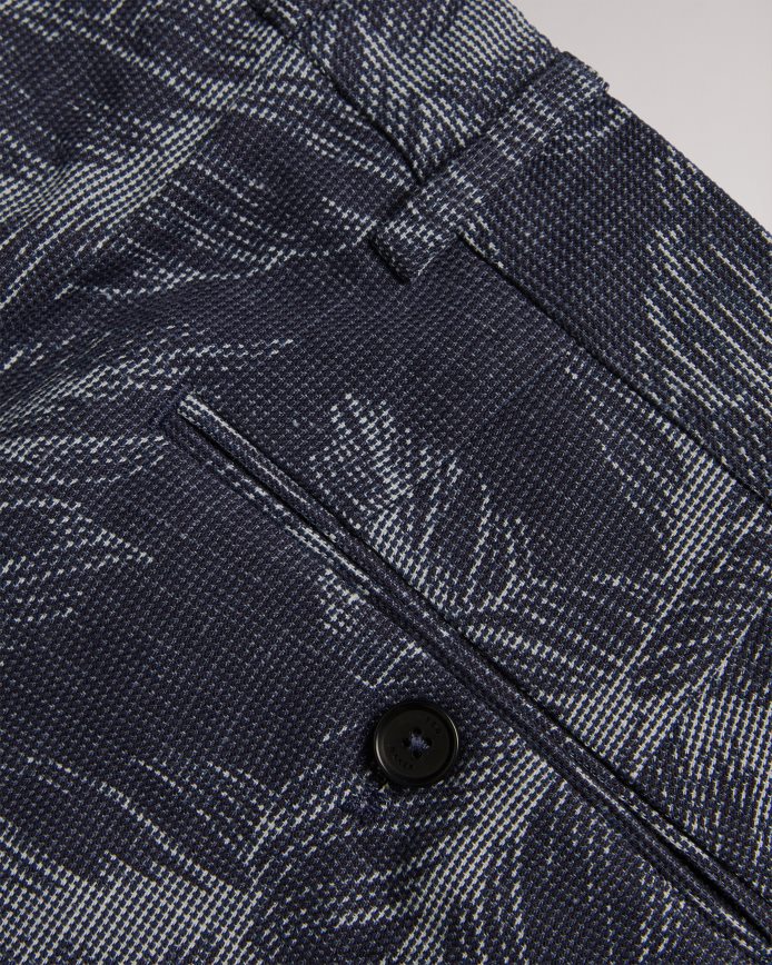 Ted Baker Postot Leaf pantalon marine kleding Heren 6R02N1604