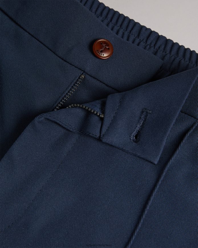 Ted Baker Rodny Irvine slim-fit elastische broek marine kleding Heren 6R02N1378