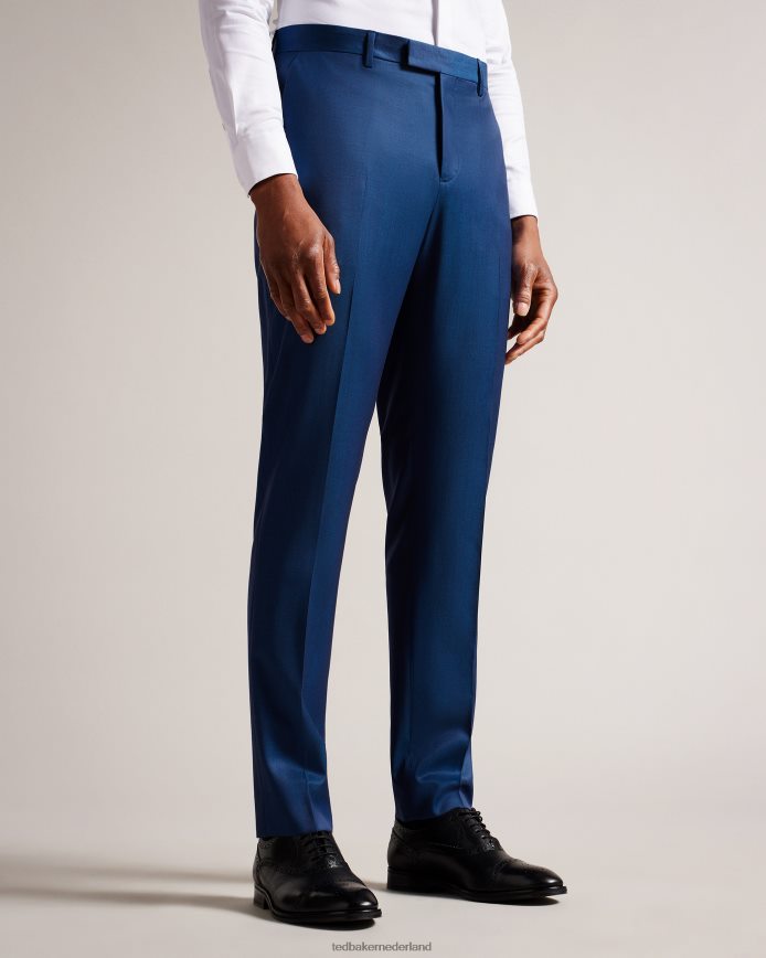 Ted Baker atlowt broek met camburn-pasvorm helderblauw kleding Heren 6R02N1225