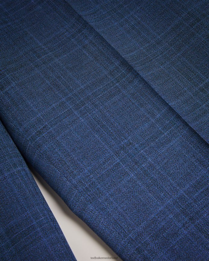 Ted Baker drydent marineblauwe geruite pantalon marine kleding Heren 6R02N1594