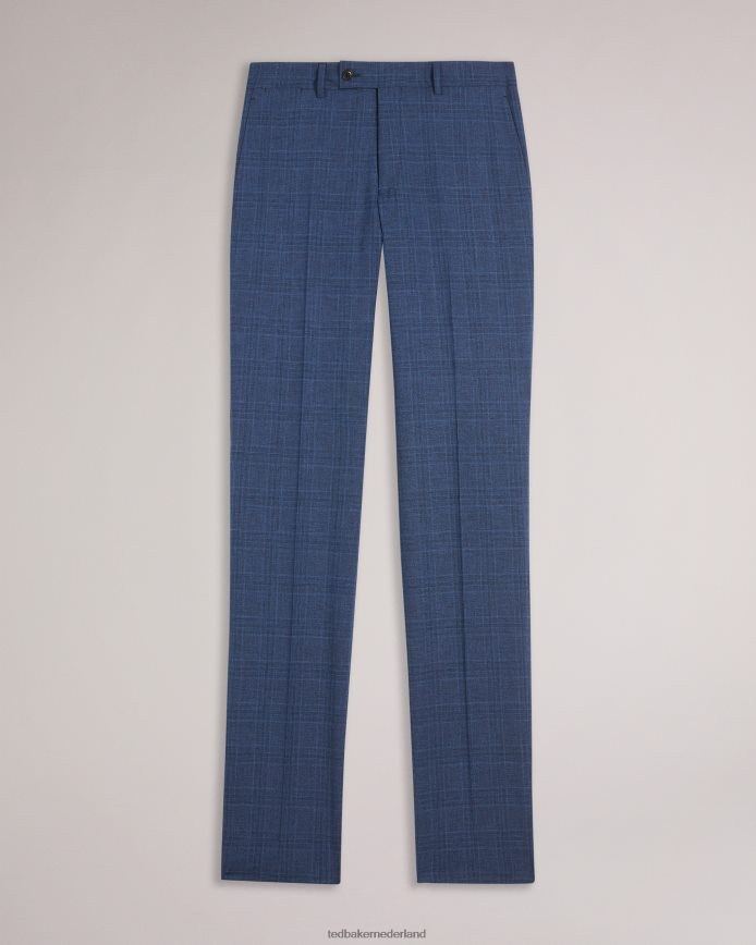 Ted Baker drydent marineblauwe geruite pantalon marine kleding Heren 6R02N1594