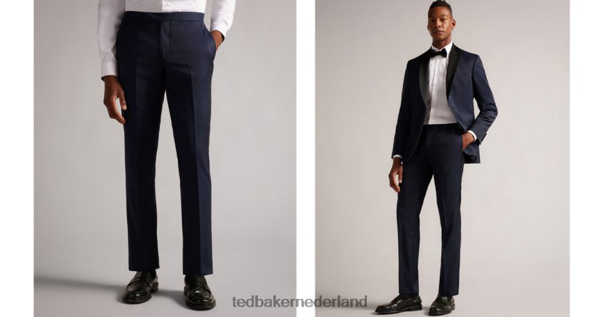 Ted Baker jvtuxt slim-fit smokingbroek marine kleding Heren 6R02N1573