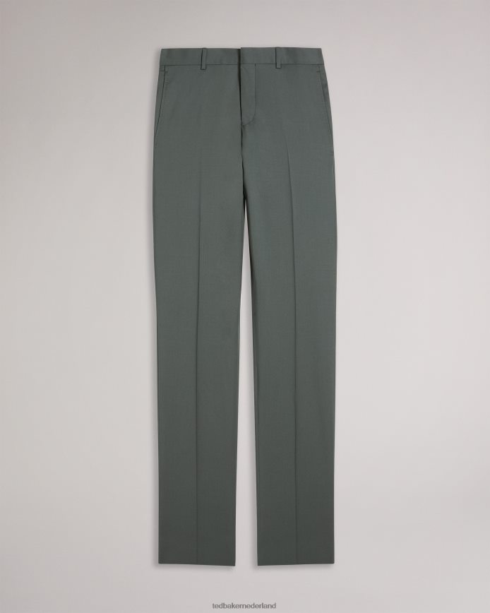 Ted Baker pantalon van puur wol met lappet groente kleding Heren 6R02N1417