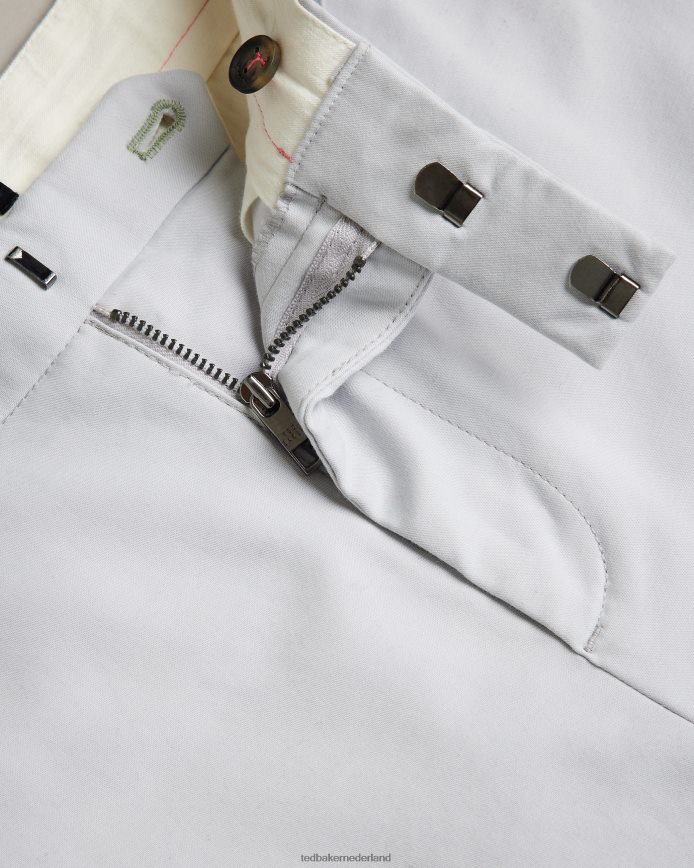 Ted Baker Lenard Irvine slim-fit nette chino lichtgrijs kleding Heren 6R02N1382