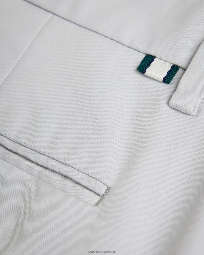 Ted Baker Lenard Irvine slim-fit nette chino lichtgrijs kleding Heren 6R02N1382