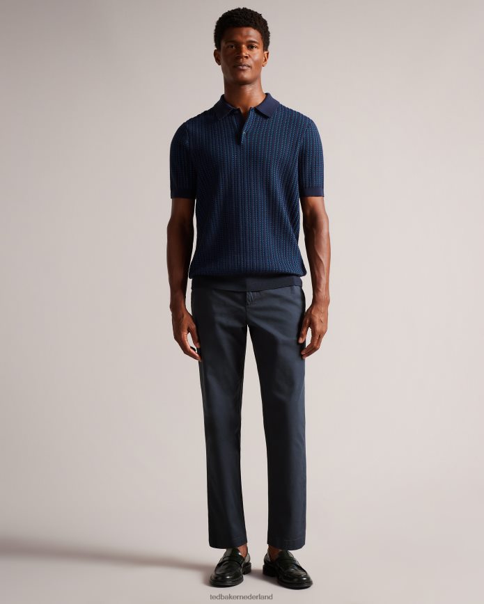 Ted Baker genbee casual relaxte chino marine kleding Heren 6R02N1331
