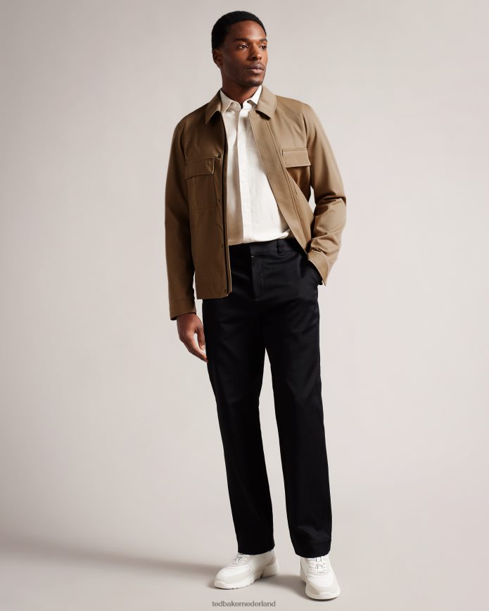 Ted Baker Finnj jasje van puur wol met raglanmouwen natuurlijk kleding Heren 6R02N1260