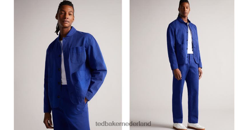 Ted Baker Ivel textuur blokjack helderblauw kleding Heren 6R02N1450